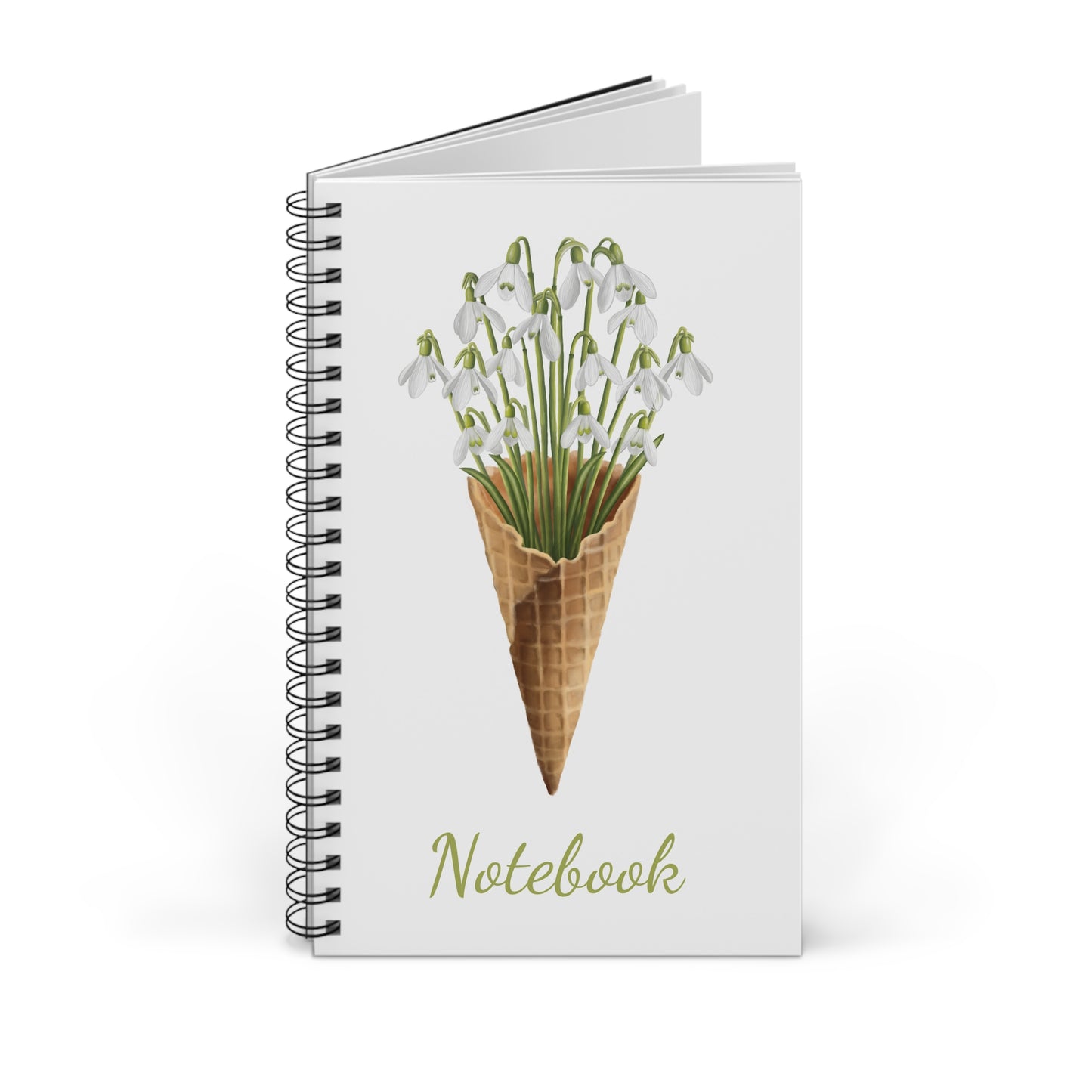 Snowdrop Ice Cream Spiral Journal