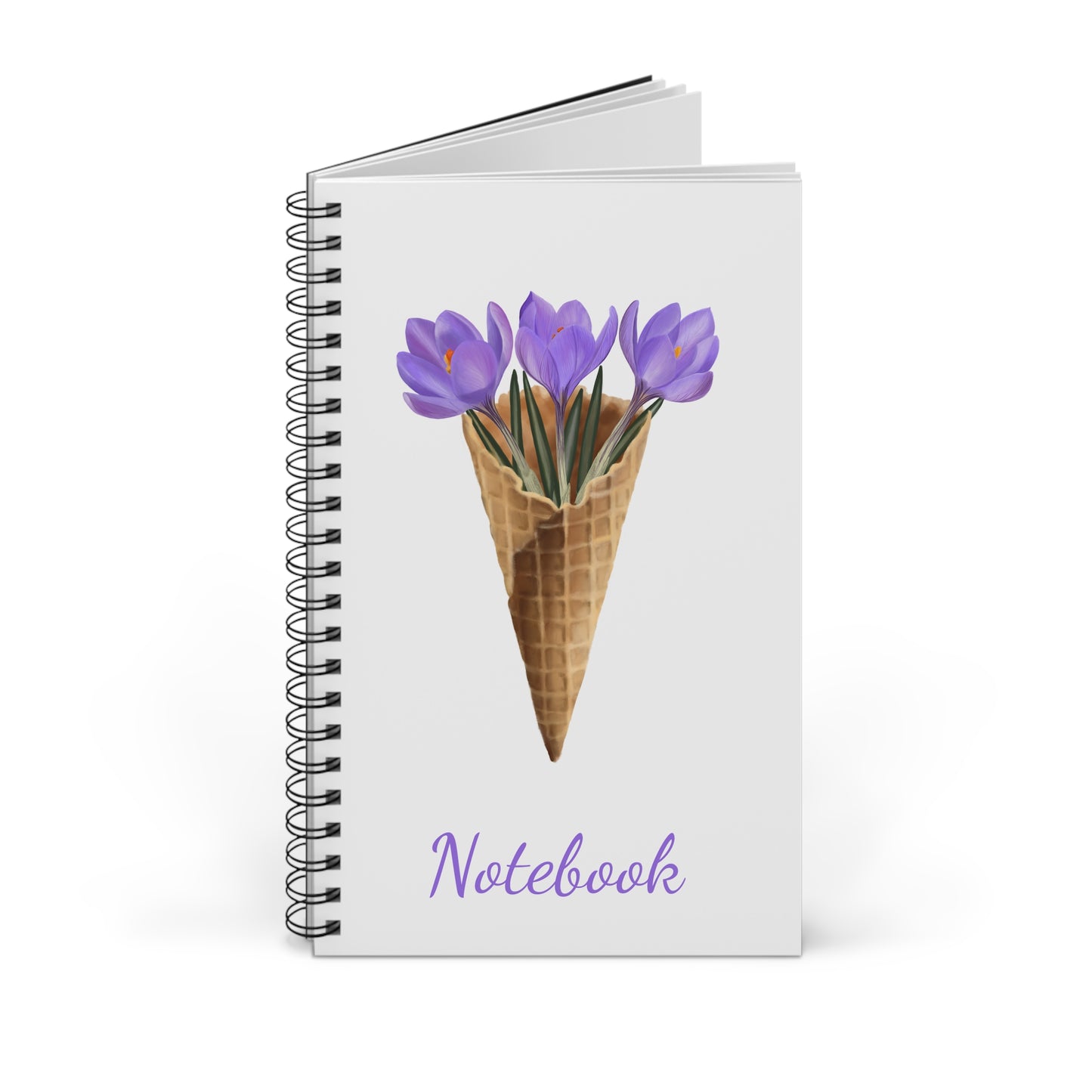 Crocus Ice Cream Spiral Journal