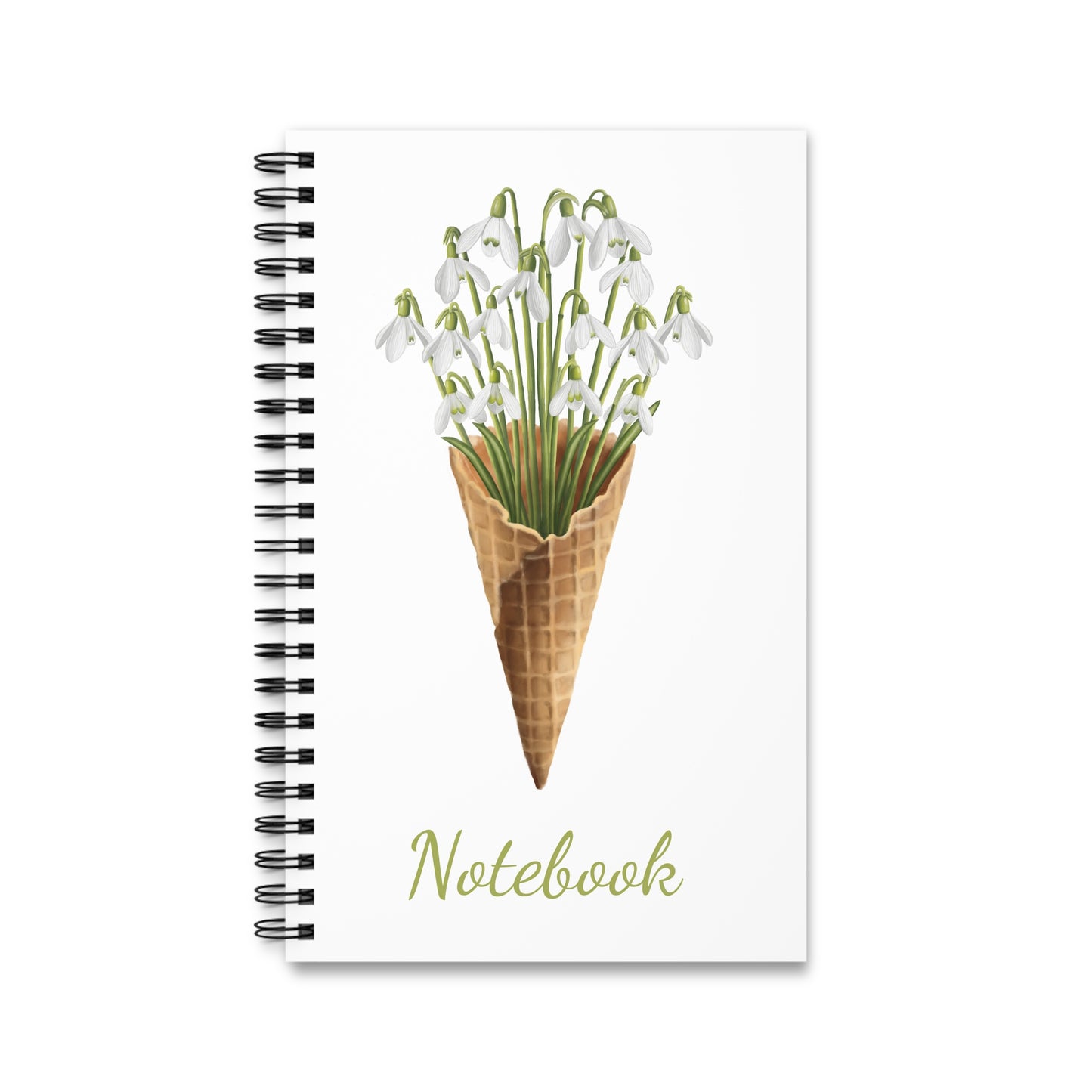 Snowdrop Ice Cream Spiral Journal