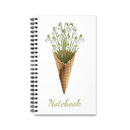 Snowdrop Ice Cream Spiral Journal