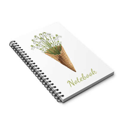 Snowdrop Ice Cream Spiral Journal