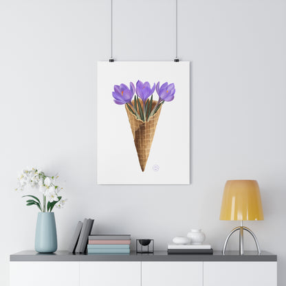 Crocus Ice Cream Art Print