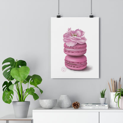 Cherry Blossom Macarons Art Print