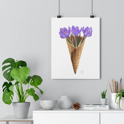 Crocus Ice Cream Art Print