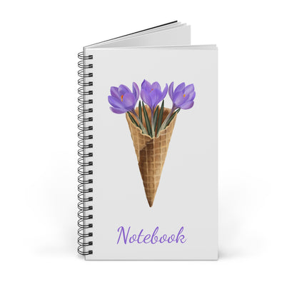Crocus Ice Cream Spiral Journal