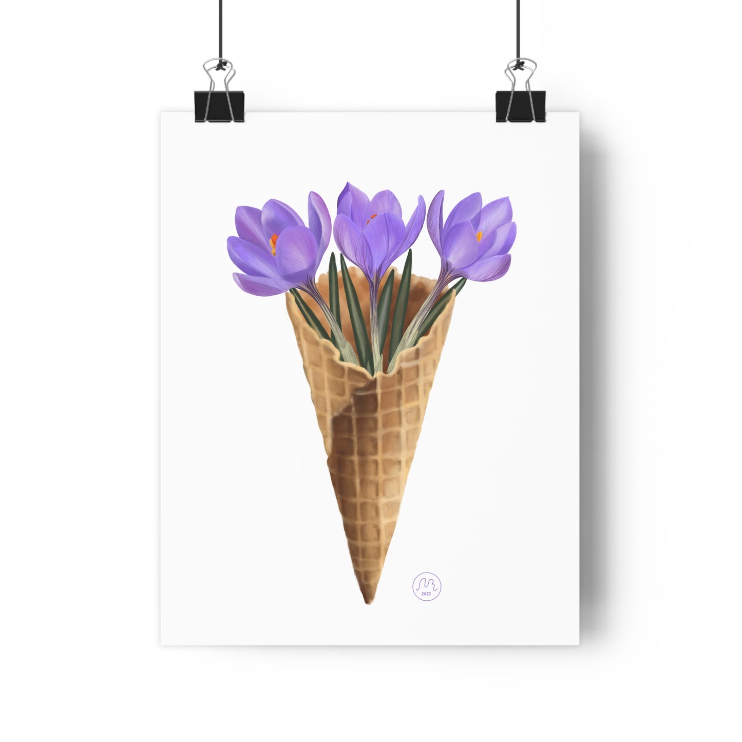 Crocus Ice Cream Art Print