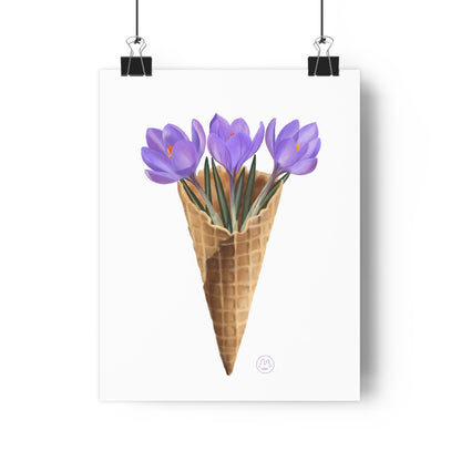 Crocus Ice Cream Art Print