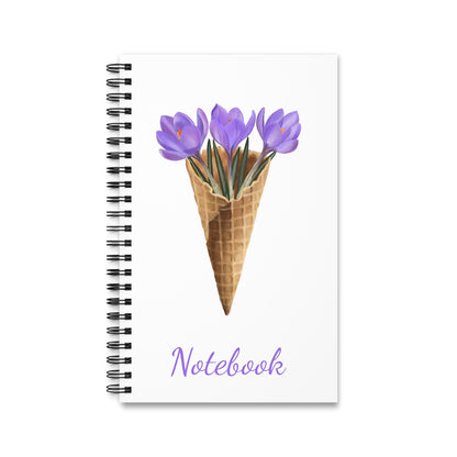 Crocus Ice Cream Spiral Journal