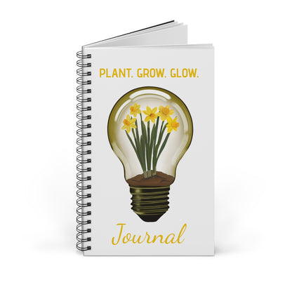 Daffodil Lightbulb Spiral Journal
