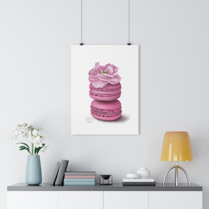 Cherry Blossom Macarons Art Print