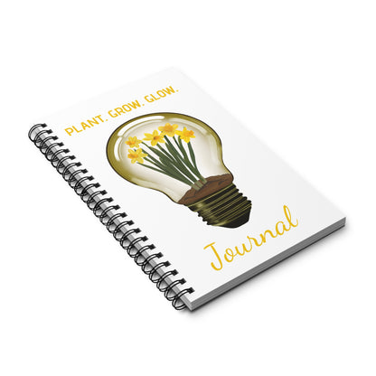 Daffodil Lightbulb Spiral Journal