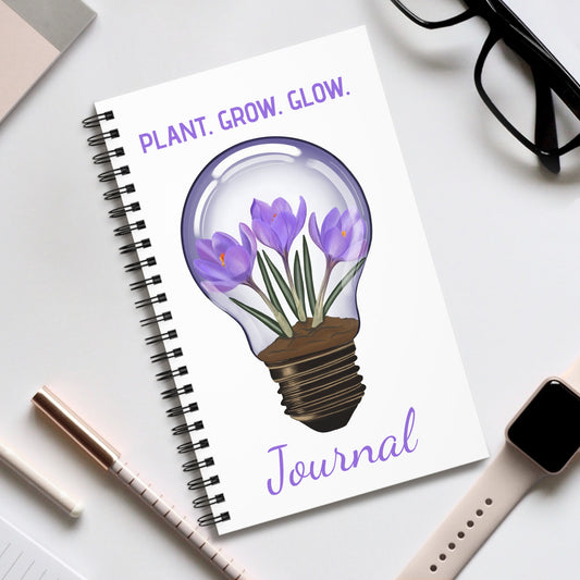 Crocus Lightbulb Spiral Journal