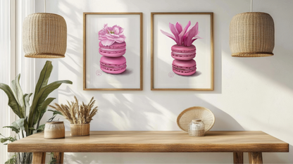 Magnolia Macarons Art Print